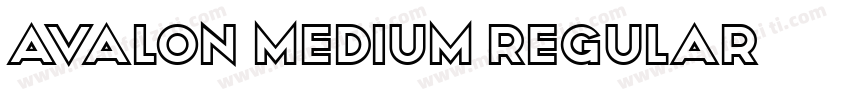Avalon Medium regular字体转换